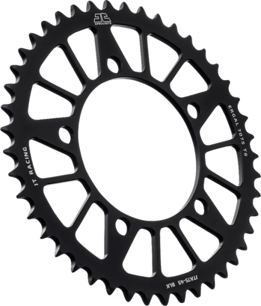 JT SPROCKETS Racelite alumínium hátsó lánckerék, fekete, 1, nordicamoto.ro