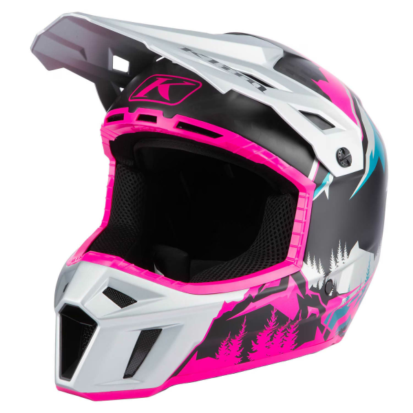Klim F3 Carbon ECE Unruly fekete–fehér motoros sisak, 78, nordicamoto.ro