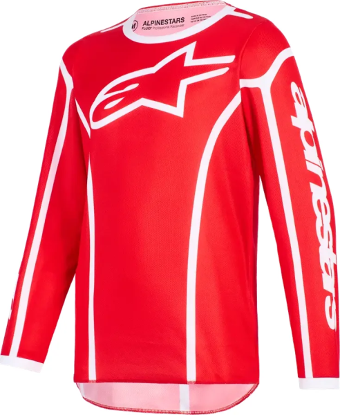 Alpinestars Fluid Apex Red L gyermek póló, 1, nordicamoto.ro