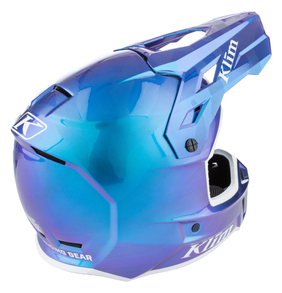 Klim F3 Carbon ECE Unruly fekete–fehér motoros sisak, 14, nordicamoto.ro