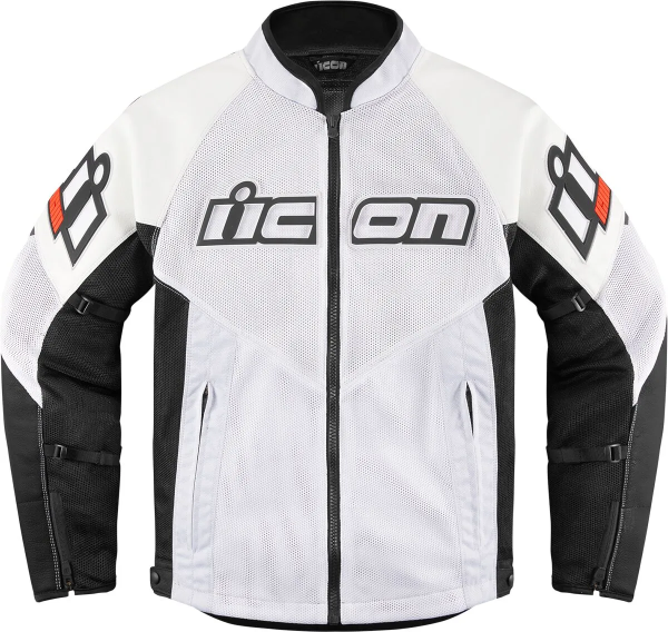 Icon Mesh AF fehér bőrdzseki, L-es méret, 1, nordicamoto.ro