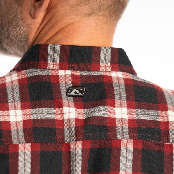 Cămașă flanel bărbați  Klim Alderson Midweight Black - Asphalt, 10, nordicamoto.ro