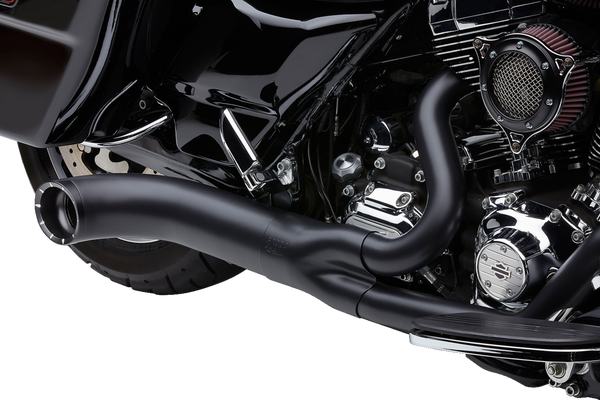Turn Out 2-into-1 Exhaust System Black, 5, nordicamoto.ro