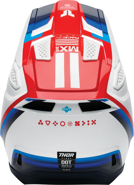 Thor Fleet Defy sisak, fehér/piros/kék, L-es méret, 3, nordicamoto.ro