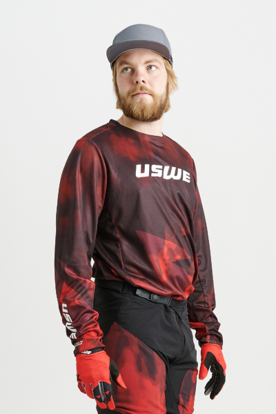 USWE RÖK OFF-ROAD póló, piros, 2XL, 6, nordicamoto.ro