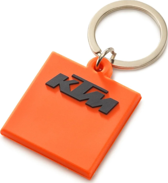 KTM logós narancssárga gumiból készült kulcstartó, 2, nordicamoto.ro