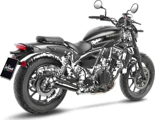 LeoVince Classic Racer Black Edition csúszócső-kipufogórendszer a Kawasaki Eliminatorhoz, 4, nordicamoto.ro