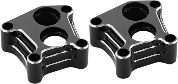 10 Gauge Lifter Block Covers Black, Silver, 1, nordicamoto.ro