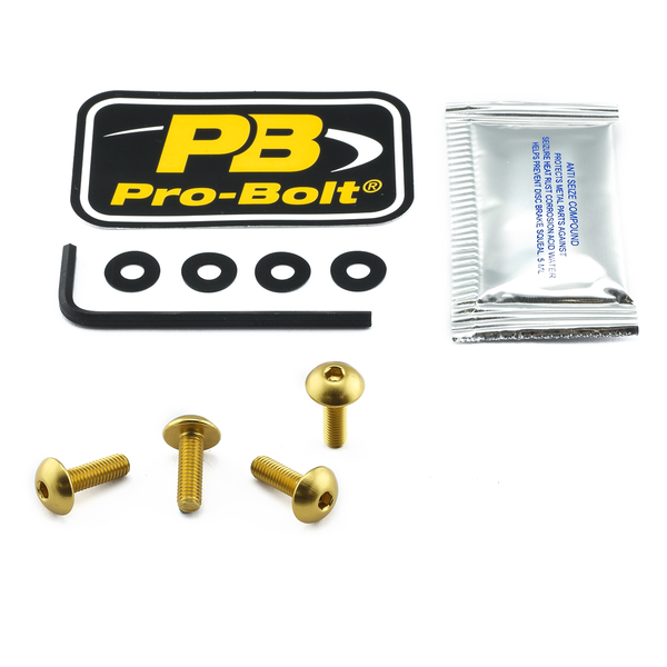 Screen Bolt Aluminium Gold, 1, nordicamoto.ro