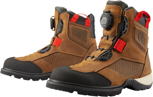 Icon Stormhawk barna csizma, 40-es méret, 11, nordicamoto.ro