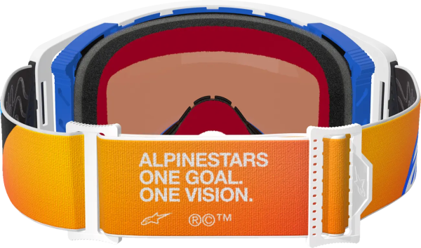 Alpinestars Supertech Corp Abs Vision szemüveg, fehér/narancssárga/kék, 4, nordicamoto.ro