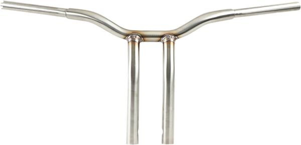 Kage Fighter Welded Bent-riser Handlebar Silver, 1, nordicamoto.ro