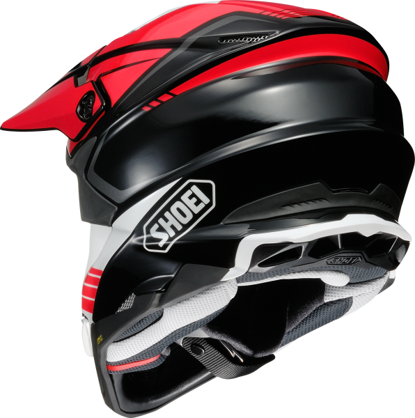 SHOEI VFX-WR 06 JAMMER TC-1 sisak, fekete/piros/fehér, M-es méret, 3, nordicamoto.ro