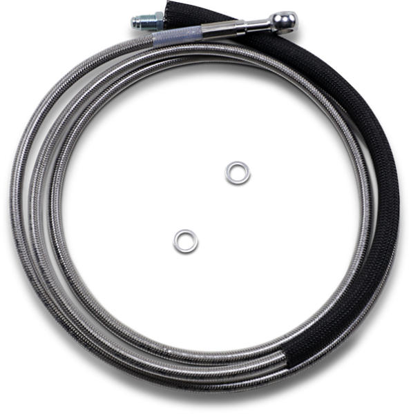 Stainless Steel Hydraulic Clutch Line Clear-coat +102 mm (4''), 1, nordicamoto.ro