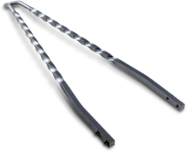 Twisted Sticks Sissy Bar Silver, 2, nordicamoto.ro