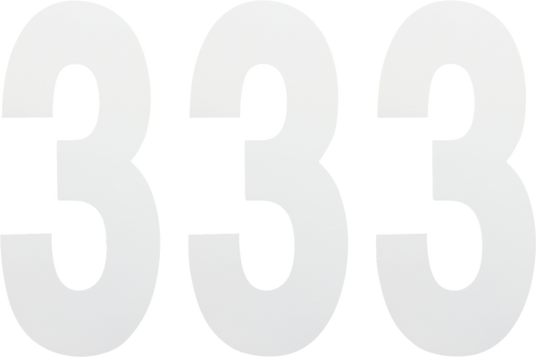 Standard Numbers White, 3, nordicamoto.ro