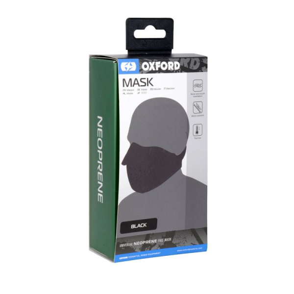 Fekete Oxford neoprén maszk, 1, nordicamoto.ro