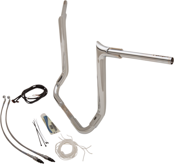 1-1/2(r) Ez Install Pointed Top Handlebar Kit Silver, 1, nordicamoto.ro