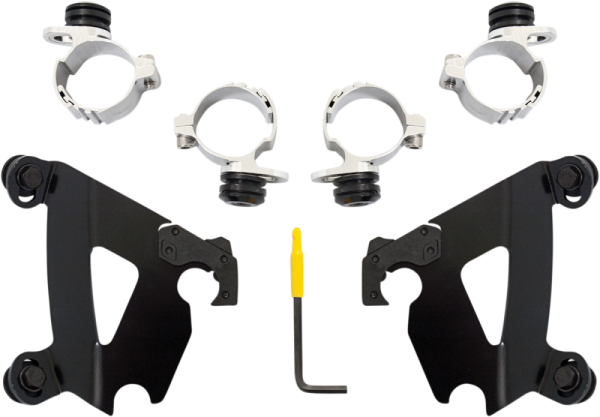Cafe Fairing Trigger-lock Hardware Kit Black, 1, nordicamoto.ro