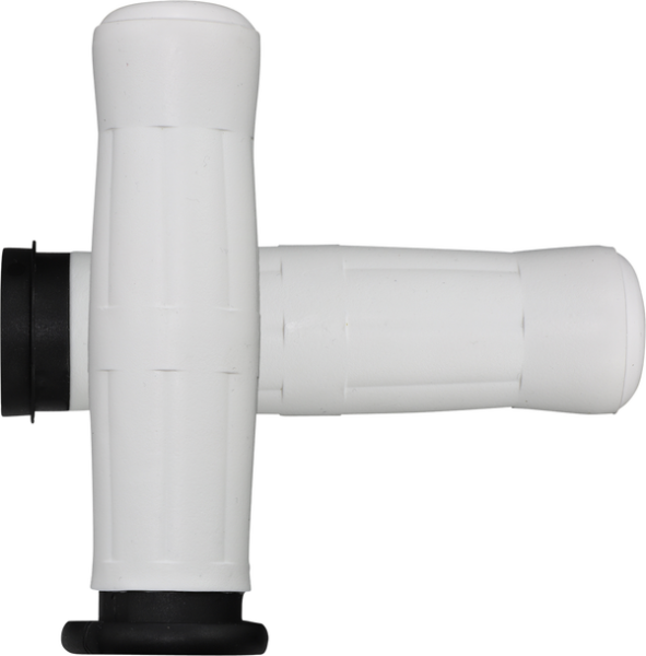 Grip Old Schl Wht Tbw White, 2, nordicamoto.ro