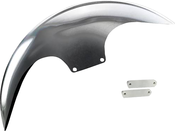 Cafe Front Fender For 21(r) Wheel Silver, 3, nordicamoto.ro