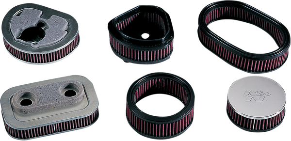High Flow Replacement Air Filter Black, Red, 1, nordicamoto.ro