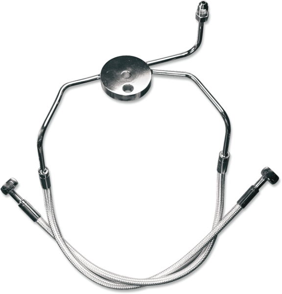 Designer Series Dot Front Lower Brake Line Kit Chrome, Sterling Chromite® Ii, 1, nordicamoto.ro