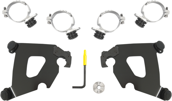 Cafe Fairing Trigger-lock Hardware Kit Black, 1, nordicamoto.ro