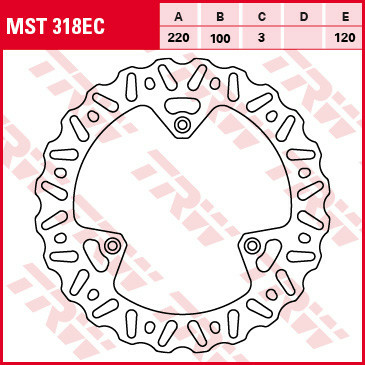 Disc frana fata TRW YAMAHA YZ 80/85 '93-'16/SUZUKI RM 85 '05-'16, 1, nordicamoto.ro