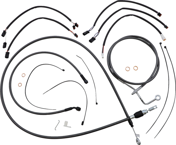 Karbonfibr Designer Handlebar Installation Kit Silver, 1, nordicamoto.ro
