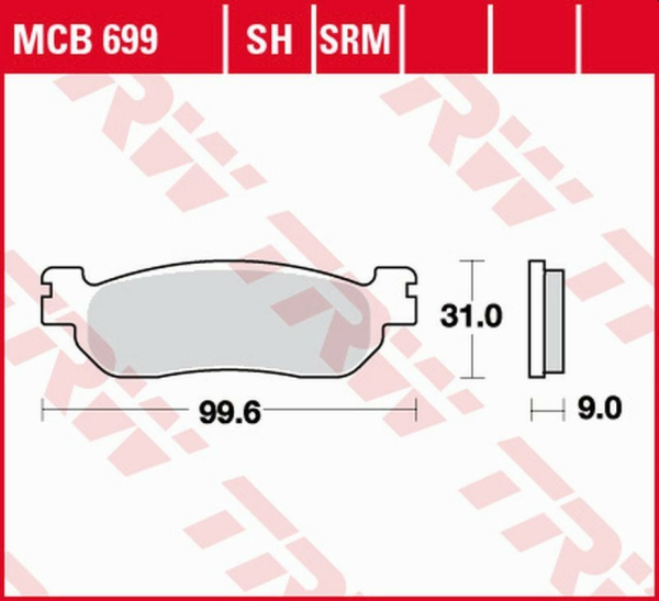 TRW szinterezett első fékbetétek a következő YAMAHA modellekhez: YP / XP 125 X-MAX '10 -/VP 250 X-CITY '07 -'16/YP 250 MAJESTY '98 -'03/YP 250 X-MAX '05 -'13/RA 400 X-MAX '17 -/YP 400 X-MAX '13–'16/YAMAHA TW 200 '91–'01/XT 225 SERROW '97–'08, 1, nordicamoto.ro