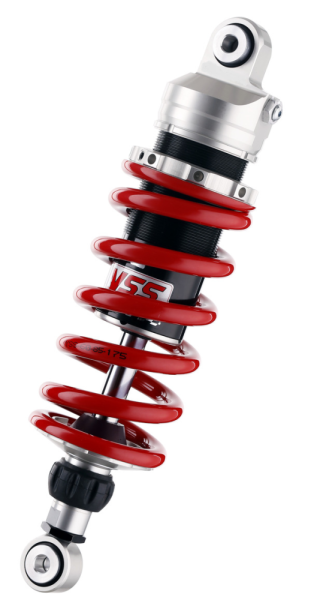 Emulsion Mono Gas Shock Adjustable Length Silver, Red, Black, 1, nordicamoto.ro