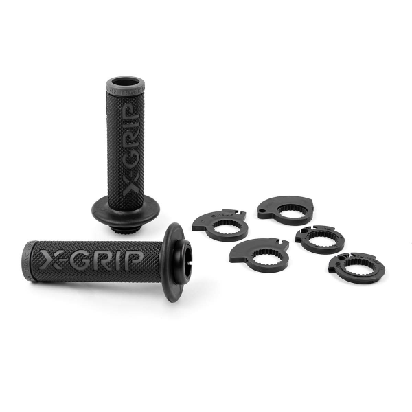 Mansoane Lock-On X-Grip Open End Albastru, 7, nordicamoto.ro