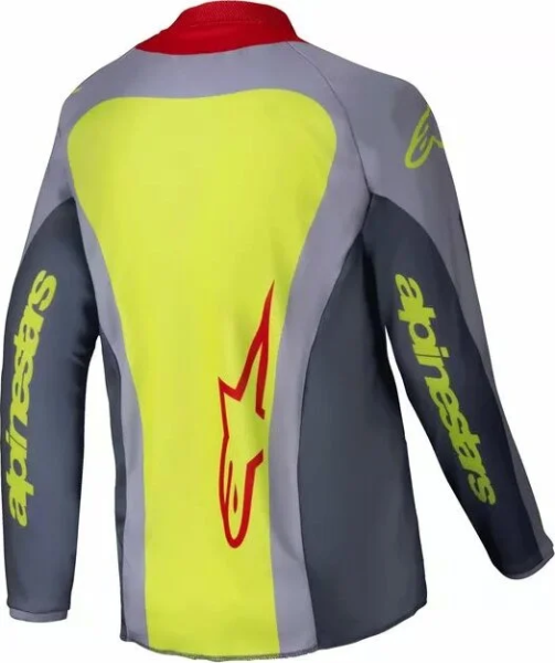 Tricou Copii Alpinestars Racer Melt Gray/Red M, 2, nordicamoto.ro