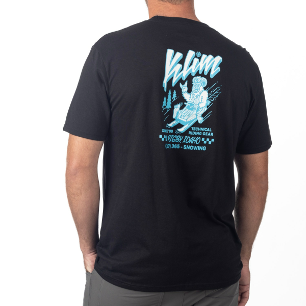 Tricou Klim Powabunga Tri-blend Black - Ice Blue, 3, nordicamoto.ro