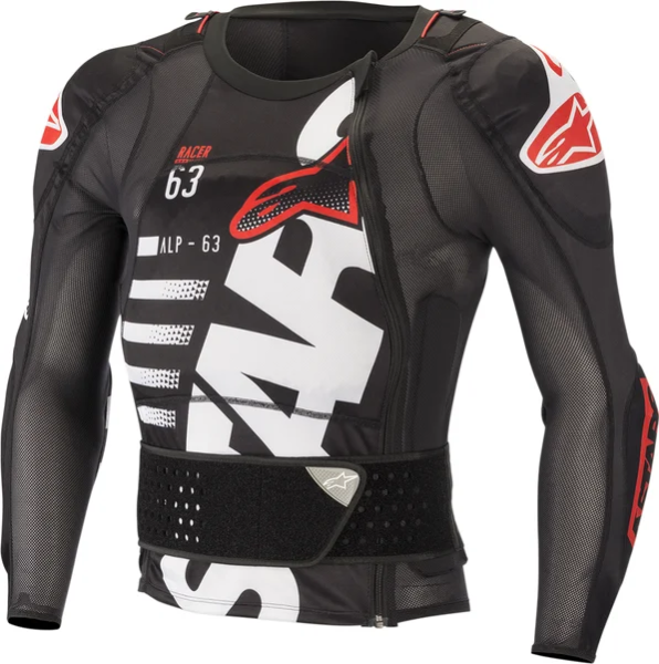 Armura Alpinestars Sequence Long Sleeve Black/Red/White, 1, nordicamoto.ro