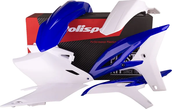 POLISPORT Body Kit For Yamaha Blue, White , 1, nordicamoto.ro