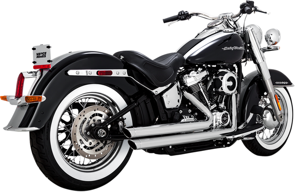 Big Shots Staggered Exhaust Chrome, 2, nordicamoto.ro