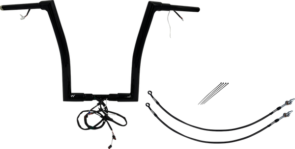 Plug & Play Ez Install 1-1/2(r) Flat Top Handlebar Kit Black, 1, nordicamoto.ro