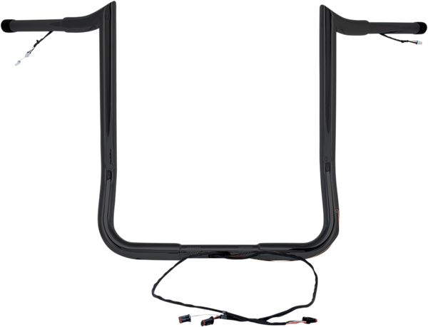 Pre-wired Monkey Bar Handlebar Black, 1, nordicamoto.ro