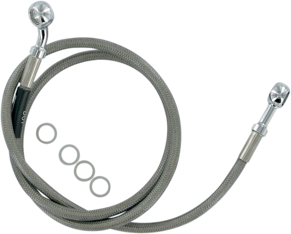 Stock Length Front Brake Line Kit Silver, 1, nordicamoto.ro