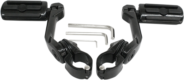 Highway Pegs With Mount Set Kit Black, 2, nordicamoto.ro