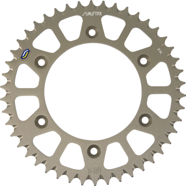 Aluminum Rear Sprocket Natural, 2, nordicamoto.ro