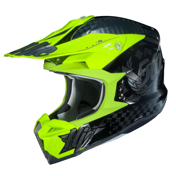 Casca HJC i50 Artax Alb Fluo XL, 1, nordicamoto.ro