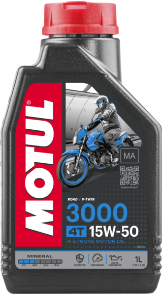 MOTUL 3000 15W50 négyütemű motorolaj, 1 l, 1, nordicamoto.ro