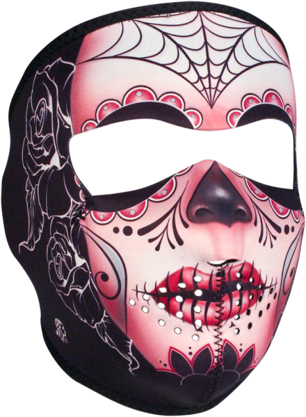 Zan Headgear neoprén teljes arcmaszk SUGAR SKULL, 1, nordicamoto.ro