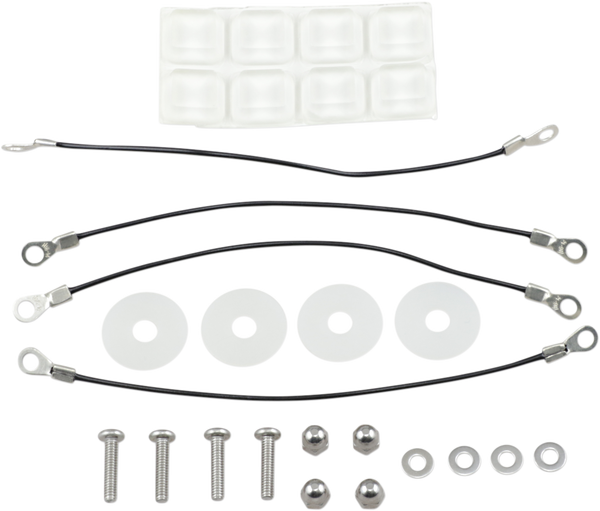Bagger Budz Saddlebag Bumpers And Pin Retainer Kit Clear, 1, nordicamoto.ro
