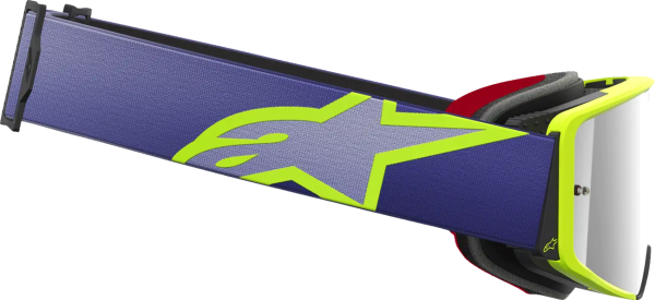 Alpinestars Supertech Vision Corp szemüveg, lila/sárga, EGY MÉRET, 4, nordicamoto.ro