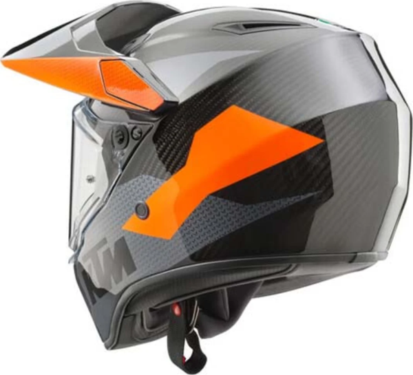 KTM AX9 sisak – szürke/narancssárga/fekete – XXL/63–64, 2, nordicamoto.ro