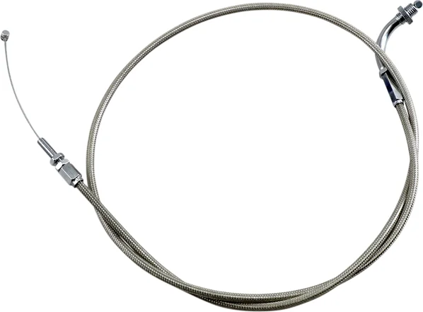 Armor Coat rozsdamentes acél fojtószelep-/alapjárati kábel cruiser motorkerékpárokhoz – Silver Standard modell, 1, nordicamoto.ro